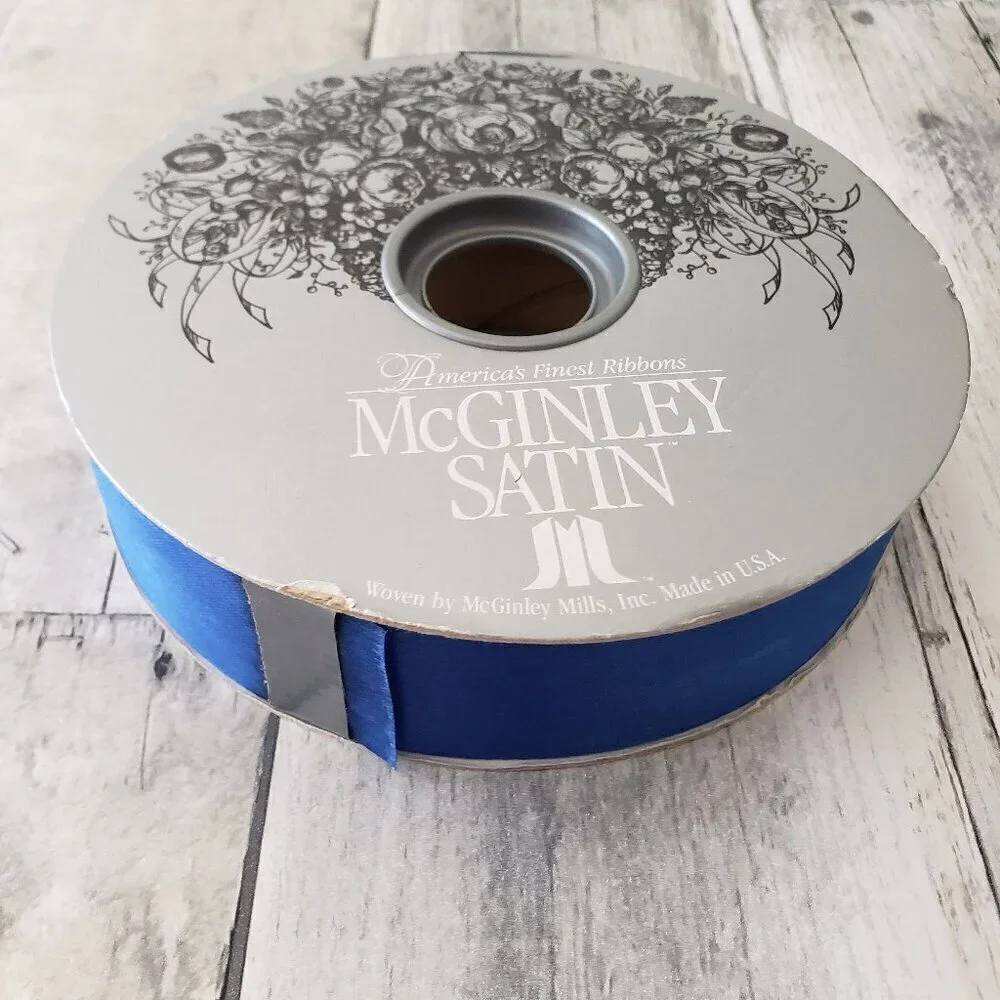 NWT - McGinley Mills - Satin Acetate Surfside Blue #9 (1 5/16”) – 100 yards